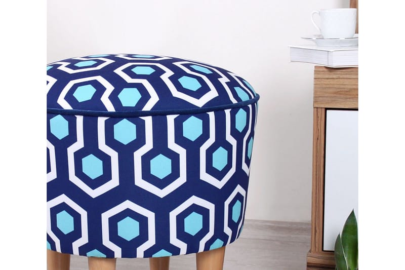 Debesis Sittepuff 42 cm - Blå - Møbler - Stoler - Krakk - Puff