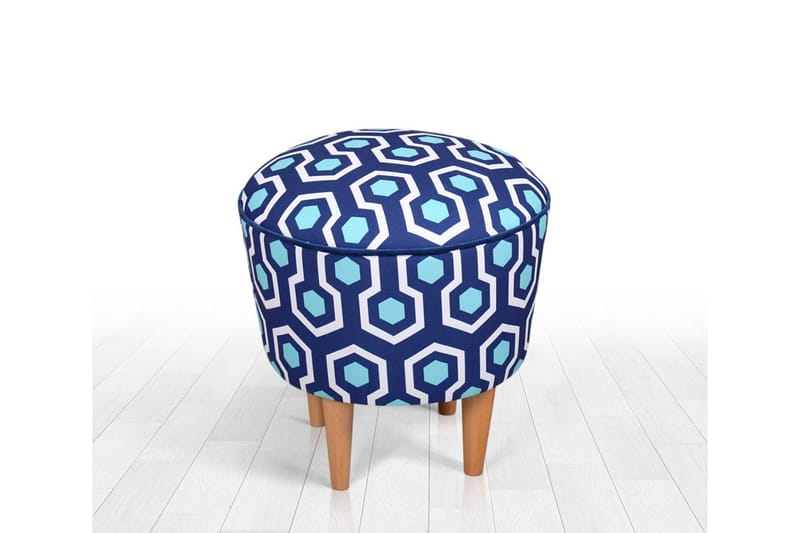Debesis Sittepuff 42 cm - Blå - Møbler - Stoler - Krakk - Puff