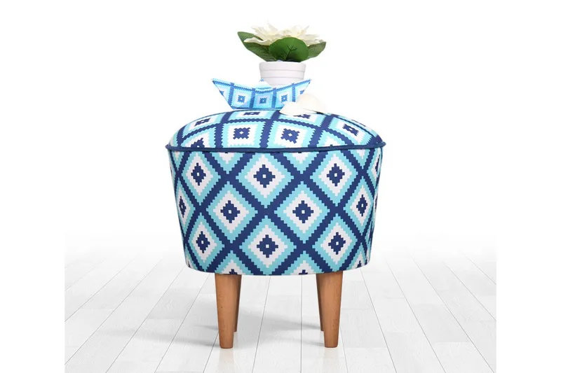 Debesis Sittepuff 42 cm - Lys blå - Møbler - Stoler - Krakk - Puff