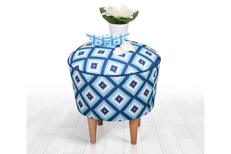 Debesis Sittepuff 42 cm - Lys blå - Møbler - Stoler - Krakk - Puff