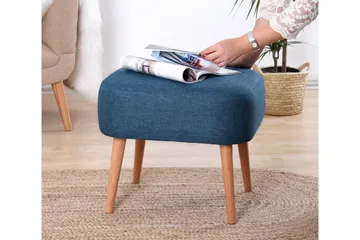 Demopolis Sittepuff 50 cm - Blå - Møbler - Stoler - Krakk - Puff