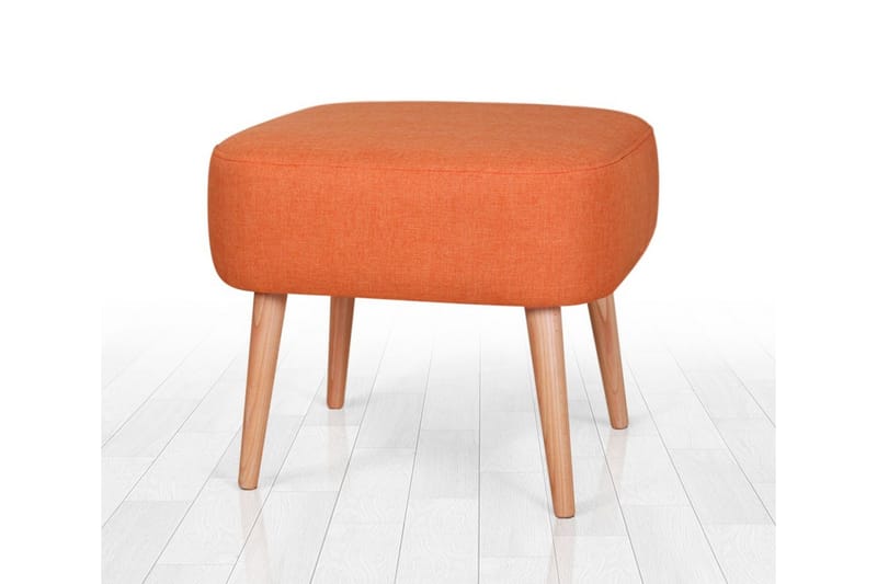 Demopolis Sittepuff 50 cm - Oransje - Møbler - Stoler - Krakk - Puff