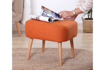 Demopolis Sittepuff 50 cm - Oransje - Møbler - Stoler - Krakk - Puff