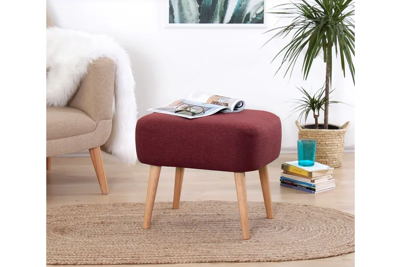 Demopolis Sittepuff 50 cm, Rød