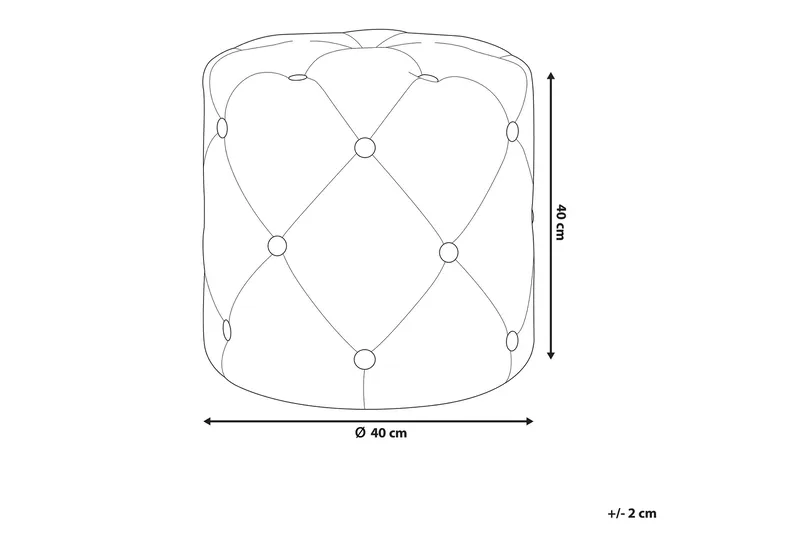 Devose Puff - Rosa - Møbler - Stoler - Krakk - Puff