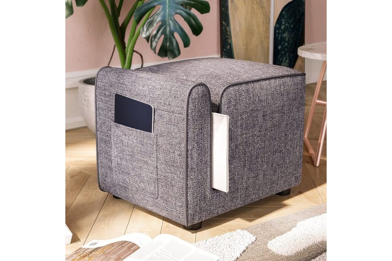 Puff Djarhint Grå - Grå - Møbler - Stoler - Krakk - Puff