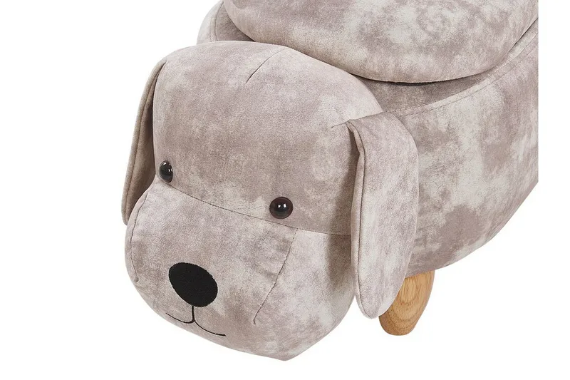 Doggy Sittepuff med Oppbevaring - Beige - Møbler - Stoler - Krakk - Puff