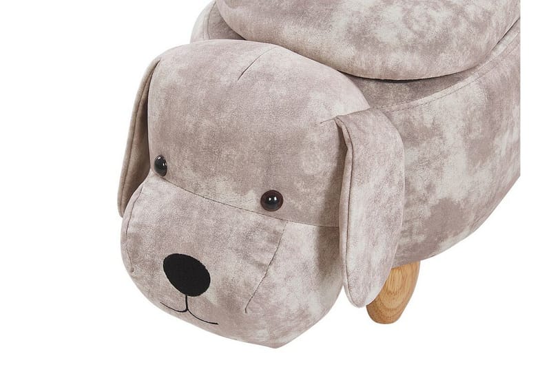Doggy Sittepuff med Oppbevaring - Beige - Møbler - Stoler - Krakk - Puff