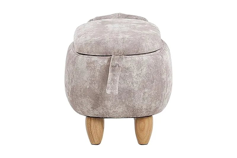 Doggy Sittepuff med Oppbevaring - Beige - Møbler - Stoler - Krakk - Puff