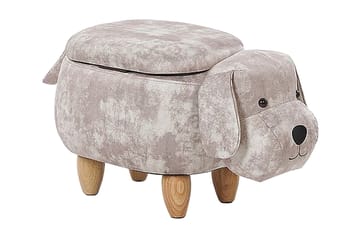Doggy Sittepuff med Oppbevaring - Beige - Møbler - Stoler - Krakk - Puff