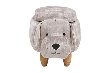 Doggy Sittepuff med Oppbevaring - Beige - Møbler - Stoler - Krakk - Puff