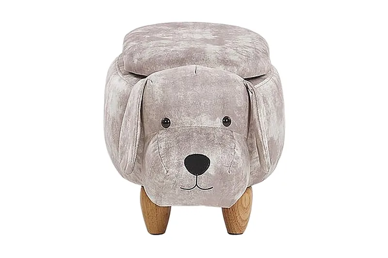Doggy Sittepuff med Oppbevaring - Beige - Møbler - Stoler - Krakk - Puff