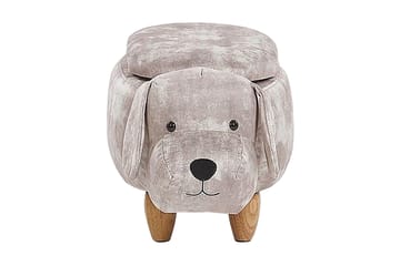 Doggy Sittepuff med Oppbevaring - Beige - Møbler - Stoler - Krakk - Puff