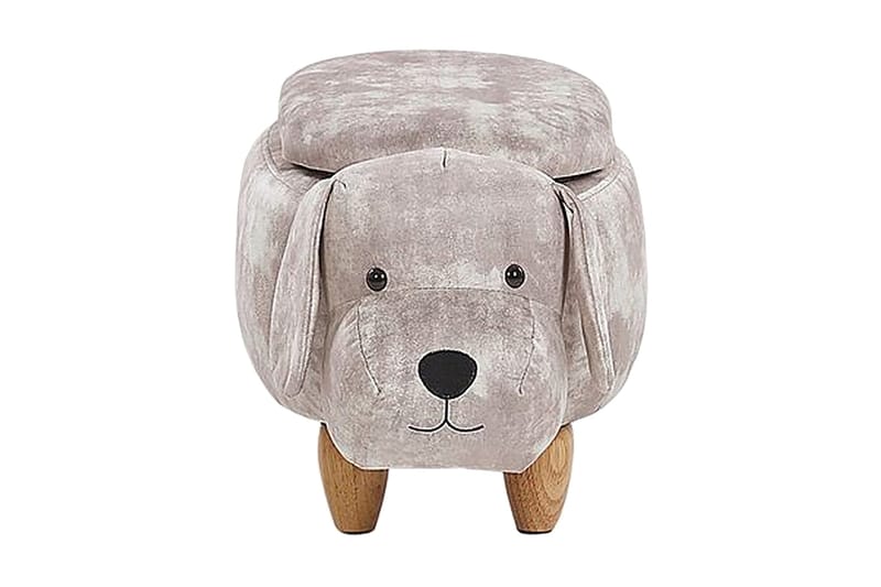 Doggy Sittepuff med Oppbevaring - Beige - Møbler - Stoler - Krakk - Puff