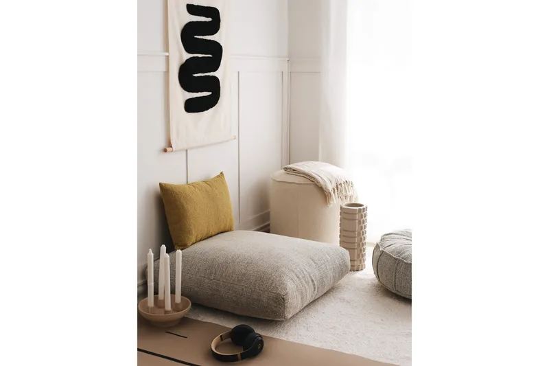 Dokuma Sittepuff 70 cm - Lysegrå - Møbler - Stoler - Krakk - Puff