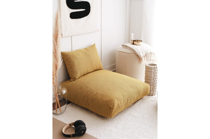 Dokuma Sittepuff 70 cm - Sennep - Møbler - Stoler - Krakk - Puff