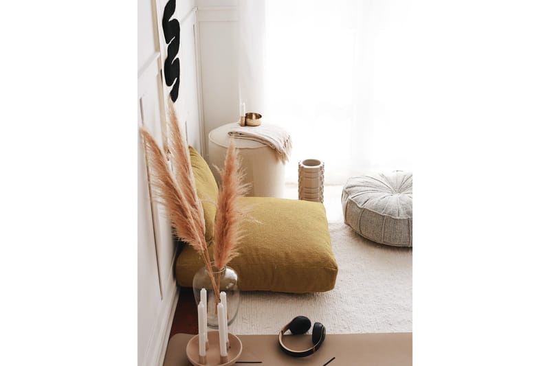 Dokuma Sittepuff 70 cm - Sennep - Møbler - Stoler - Krakk - Puff