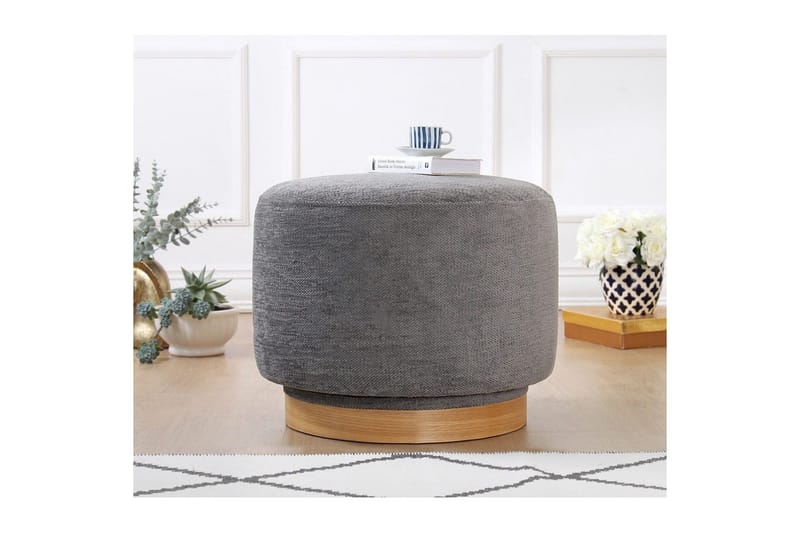 Puff Doroufield Grå - Grå - Møbler - Stoler - Krakk - Puff
