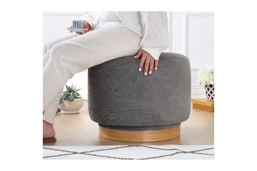 Puff Doroufield Grå - Grå - Møbler - Stoler - Krakk - Puff