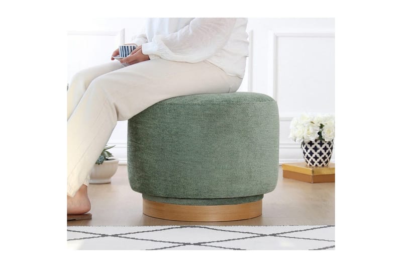 Puff Doroufield Grønn - Grønn - Møbler - Stoler - Krakk - Puff