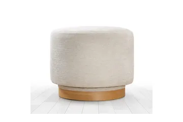 Puff Doroufield Krem - Krem - Møbler - Stoler - Krakk - Puff