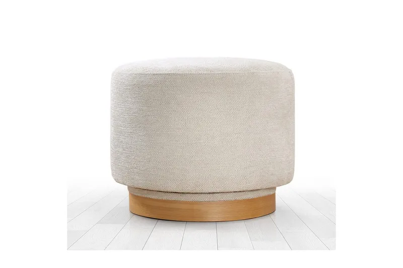 Puff Doroufield Krem - Krem - Møbler - Stoler - Krakk - Puff