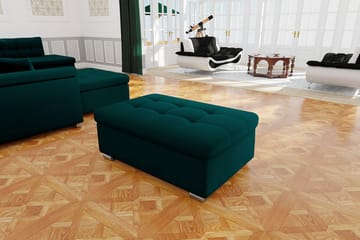 Dynir Puff - Grønn/Fløyel - Møbler - Stoler - Krakk - Puff