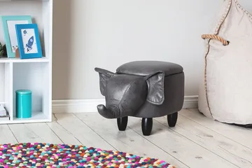 Elephant Puff 70 cm - Grå - Møbler - Stoler - Krakk - Puff