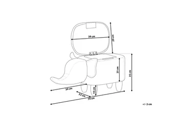 Elephant Puff 70 cm - Grå - Møbler - Stoler - Krakk - Puff