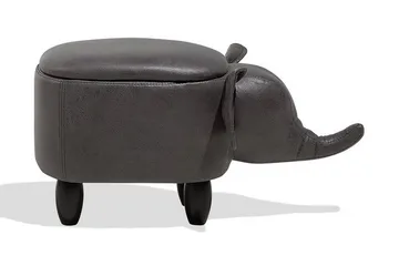 Elephant Puff 70 cm - Grå - Møbler - Stoler - Krakk - Puff