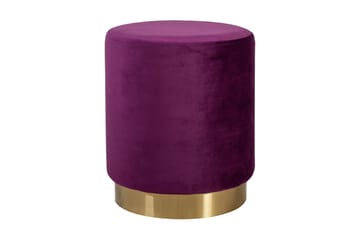 Fotskammel LA PERLA D35xH42cm Fløyel lilla - Møbler - Stoler - Krakk - Puff