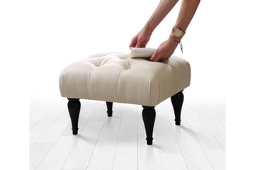 Frankfort Sittepuff 51 cm - Beige - Møbler - Stoler - Krakk - Puff
