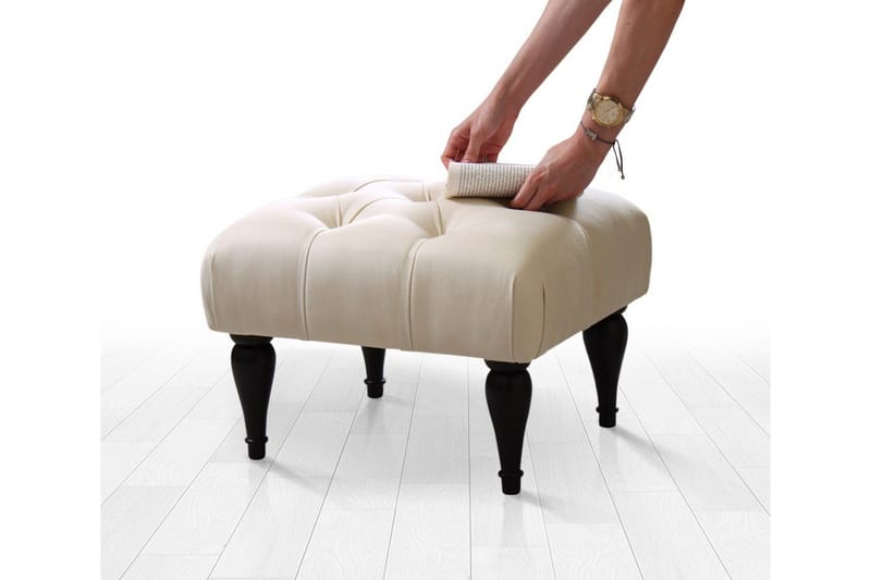 Frankfort Sittepuff 51 cm - Beige - Møbler - Stoler - Krakk - Puff