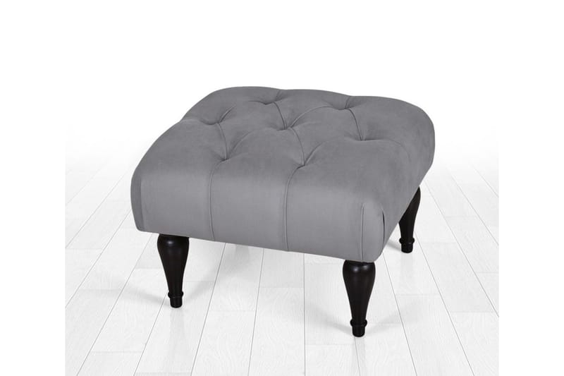 Frankfort Sittepuff 51 cm, Grå