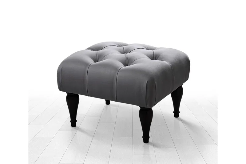 Frankfort Sittepuff 51 cm - Grå - Møbler - Stoler - Krakk - Puff