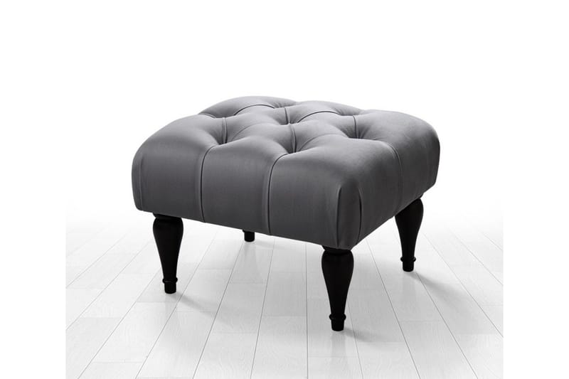 Frankfort Sittepuff 51 cm - Grå - Møbler - Stoler - Krakk - Puff