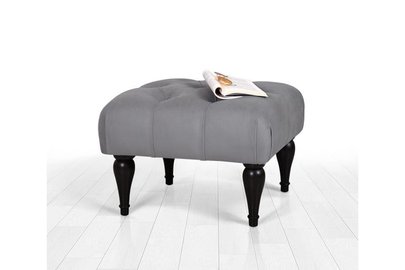 Frankfort Sittepuff 51 cm - Grå - Møbler - Stoler - Krakk - Puff