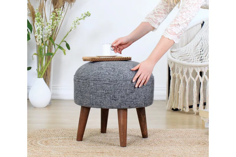 Fredericton Sittepuff 45 cm, Grå