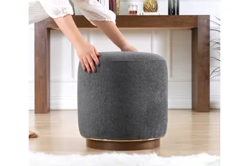 Galena Sittepuff 42 cm - Grå - Møbler - Stoler - Krakk - Puff