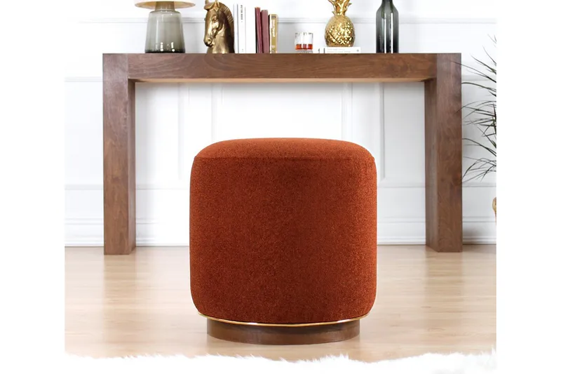 Galena Sittepuff 42 cm - Rød - Møbler - Stoler - Krakk - Puff