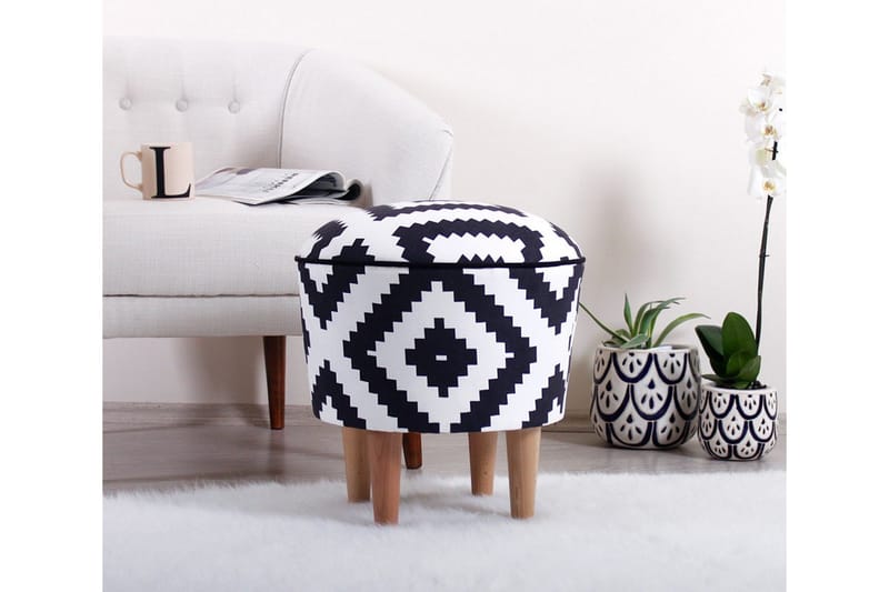 Galesburg Sittepuff 42 cm, Svart