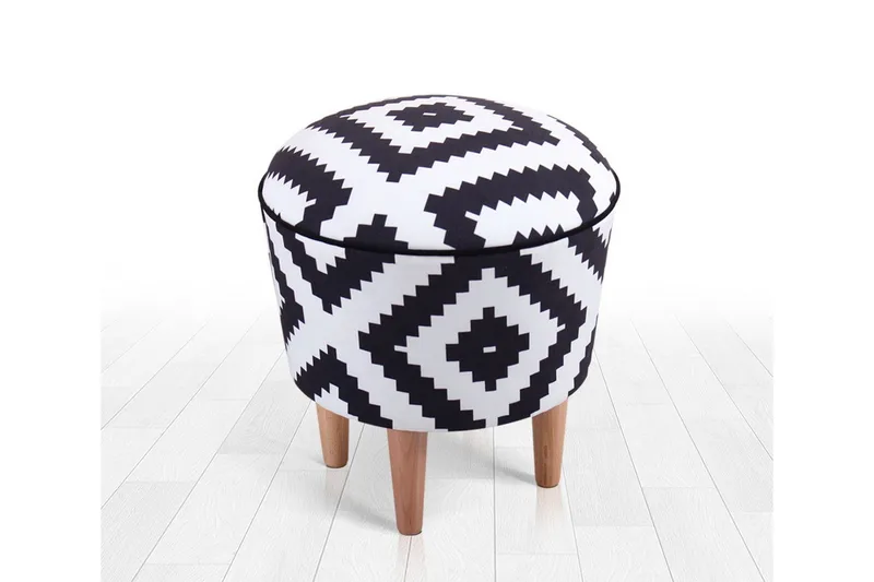 Galesburg Sittepuff 42 cm - Svart - Møbler - Stoler - Krakk - Puff