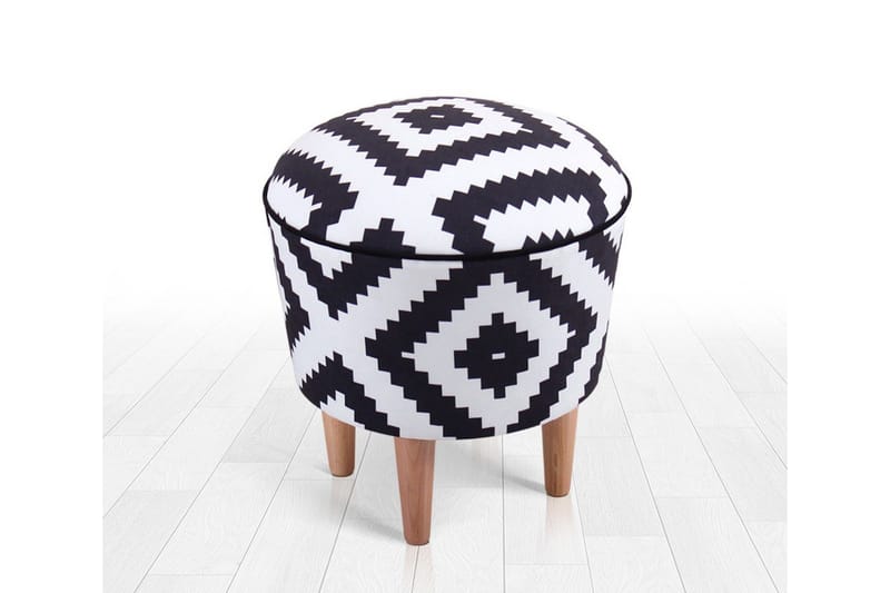 Galesburg Sittepuff 42 cm - Svart - Møbler - Stoler - Krakk - Puff