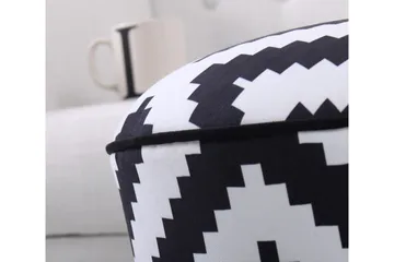 Galesburg Sittepuff 42 cm - Svart - Møbler - Stoler - Krakk - Puff