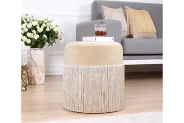 Glassboro Sittepuff 40 cm - Beige - Møbler - Stoler - Krakk - Puff