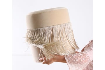 Glassboro Sittepuff 40 cm - Beige - Møbler - Stoler - Krakk - Puff