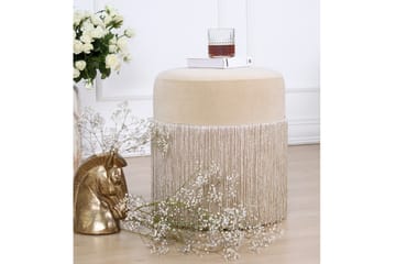 Glassboro Sittepuff 40 cm - Beige - Møbler - Stoler - Krakk - Puff