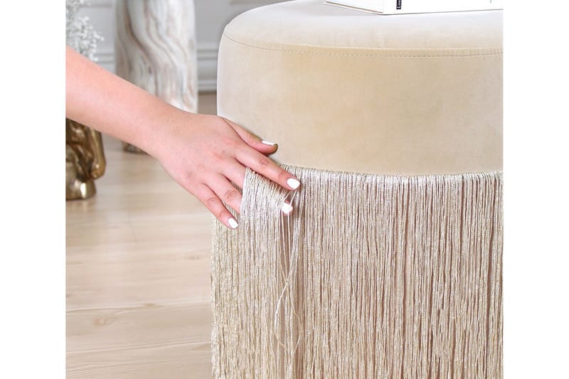 Glassboro Sittepuff 40 cm - Beige - Møbler - Stoler - Krakk - Puff