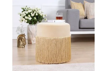 Glassboro Sittepuff 40 cm - Gull - Møbler - Stoler - Krakk - Puff