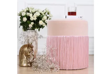 Glassboro Sittepuff 40 cm - Rosa - Møbler - Stoler - Krakk - Puff